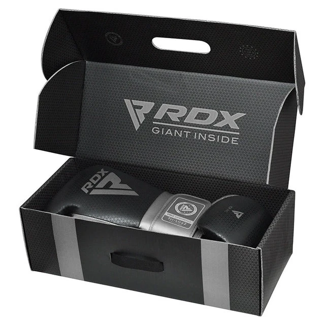 Боксерські рукавиці RDX MARK PRO SPARRING TRI LIRA 2 SILVER-16 унцій (капа в комплекті) — фото 5