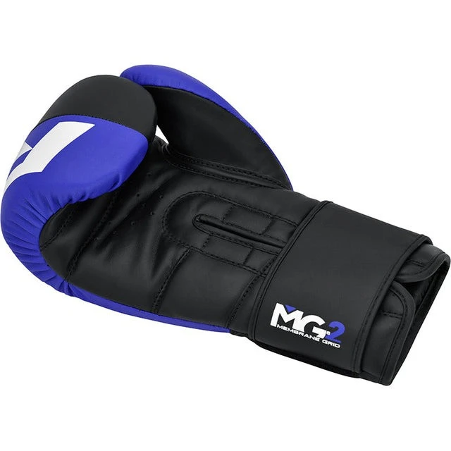 Боксерські рукавиці RDX F4 Boxing Sparring Gloves Hook&Loop BLUE/BLACK 10 унцій (капа у комплекті) — фото 6