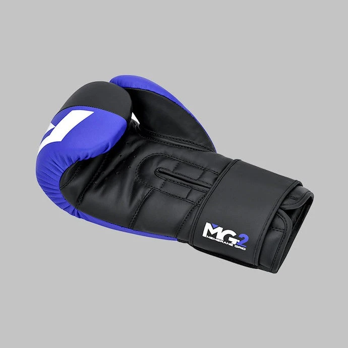 Боксерські рукавиці RDX F4 Boxing Sparring Gloves Hook&Loop BLUE/BLACK 10 унцій (капа у комплекті) — фото 9