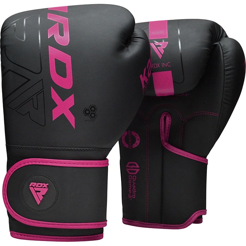 Боксерські рукавиці RDX F6 MATTE PINK-12OZ (капа в комплекті) — фото 2