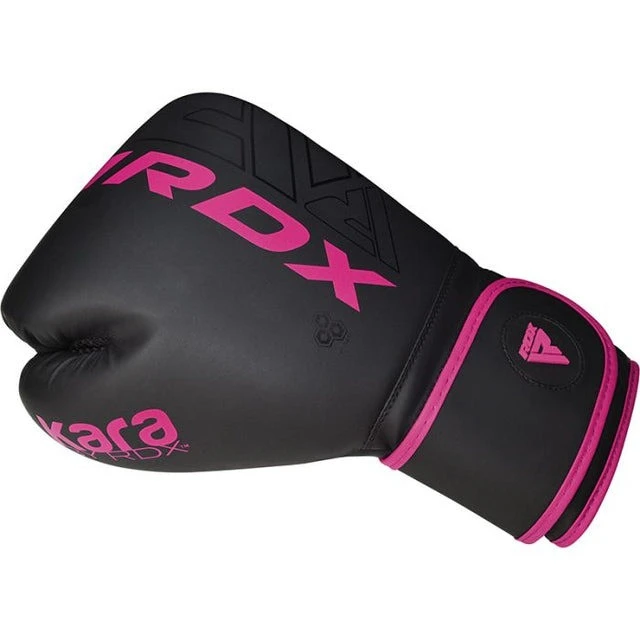 Боксерські рукавиці RDX F6 MATTE PINK-12OZ (капа в комплекті) — фото 3
