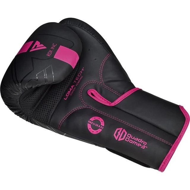 Боксерські рукавиці RDX F6 MATTE PINK-12OZ (капа в комплекті) — фото 4