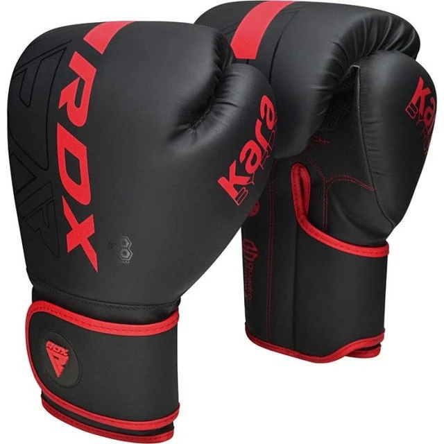 Боксерські рукавиці RDX F6 Kara Matte Red 12 унцій (капа в комплекті) — фото 3