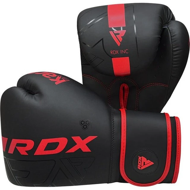 Боксерські рукавиці RDX F6 Kara Matte Red 12 унцій (капа в комплекті) — фото 4