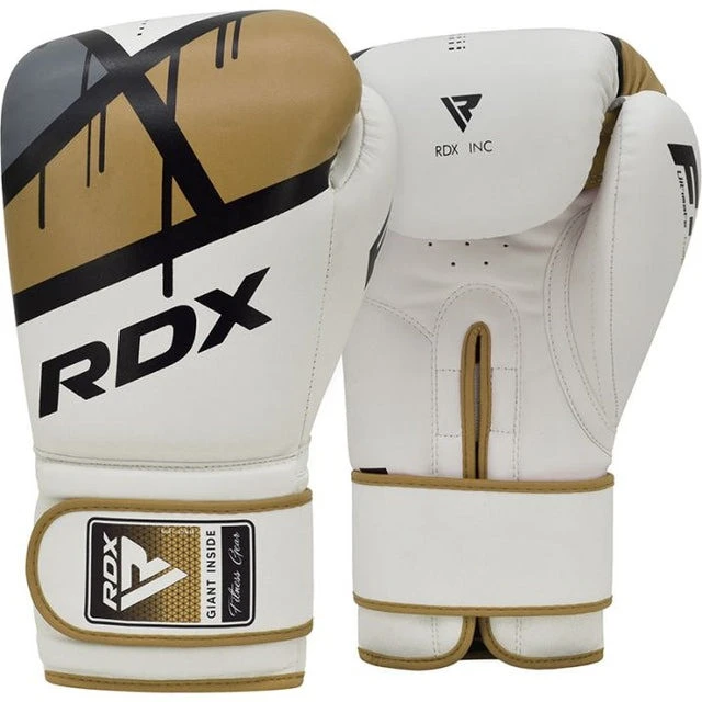 Боксерські рукавиці RDX F7 Ego Golden 8 унцій (капа в комплекті) — фото 4