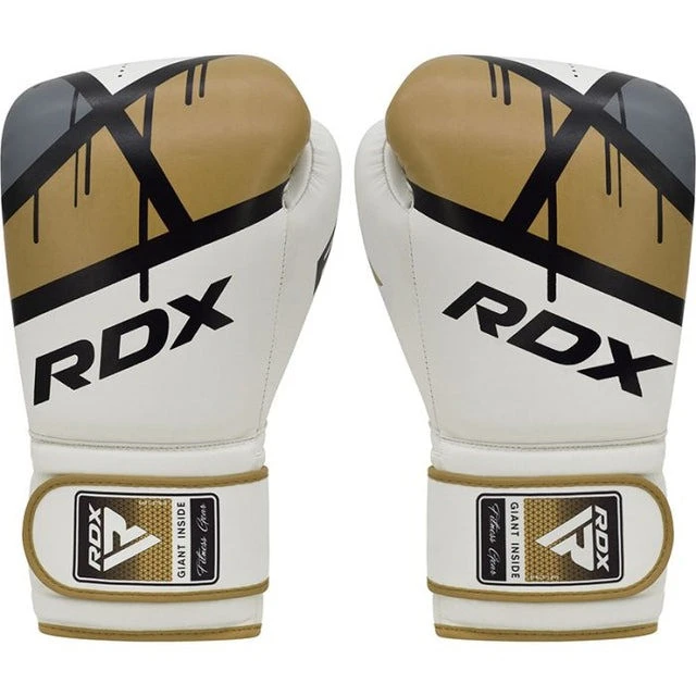 Боксерські рукавиці RDX F7 Ego Golden 8 унцій (капа в комплекті) — фото 5
