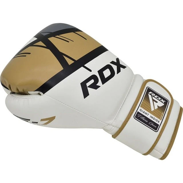 Боксерські рукавиці RDX F7 Ego Golden 8 унцій (капа в комплекті) — фото 6
