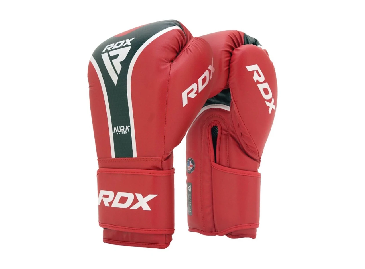 Боксерські рукавиці RDX AURA PLUS T-17 Red/Black 16 унцій (капа в комплекті) — фото 7