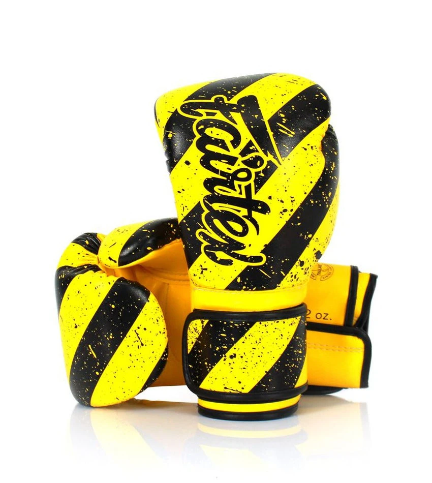 Боксерські рукавиці Fairtex BGV14Y Yellow/Black 10 унцій (бинти в комплекті) — фото 7
