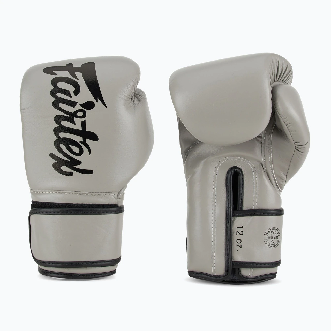 Боксерські рукавиці Fairtex BGV14 Grey 10 унцій (бинти в комплекті) — фото 7