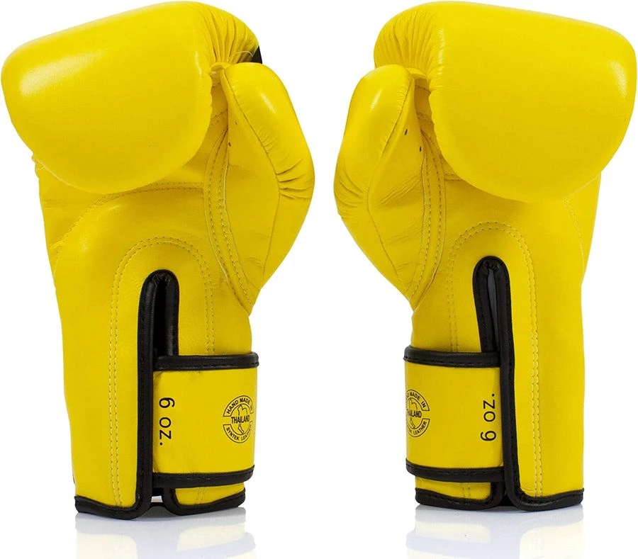 Боксерські рукавиці Fairtex BGV14 Yellow 10 унцій (бинти в комплекті) — фото 6