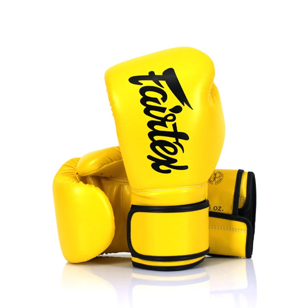 Боксерські рукавиці Fairtex BGV14 Yellow 10 унцій (бинти в комплекті) — фото 8