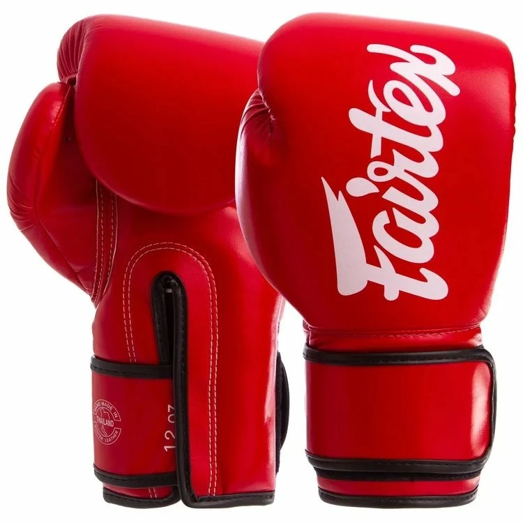 Боксерські рукавиці Fairtex BGV14 Red 12 унцій (бинти в комплекті) — фото 7