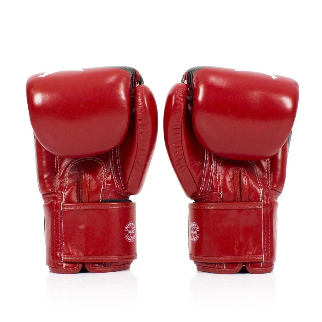 Боксерські рукавиці Fairtex BGV1 Nation Print Red 12 унцій (бинти в комплекті) — фото 8