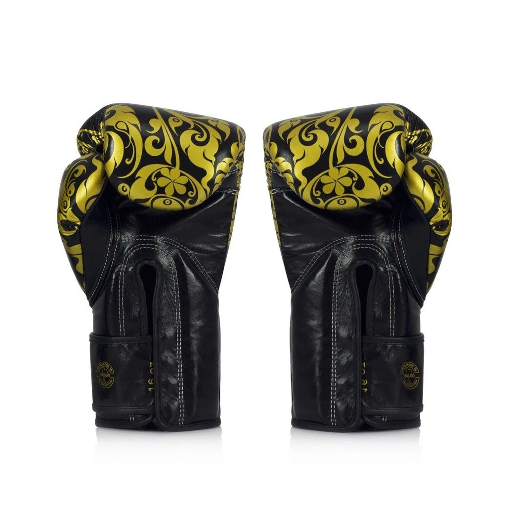 Боксерські рукавиці Fairtex BGVG2 Velcro Black 16 унцій (бинти в комплекті) — фото 8
