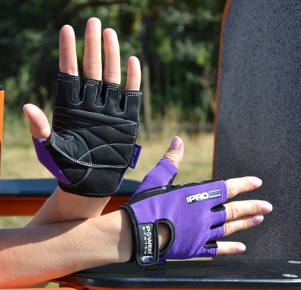 Рукавички для фітнесу Power System PS-2250 Pro Grip жіночі Purple — фото 8