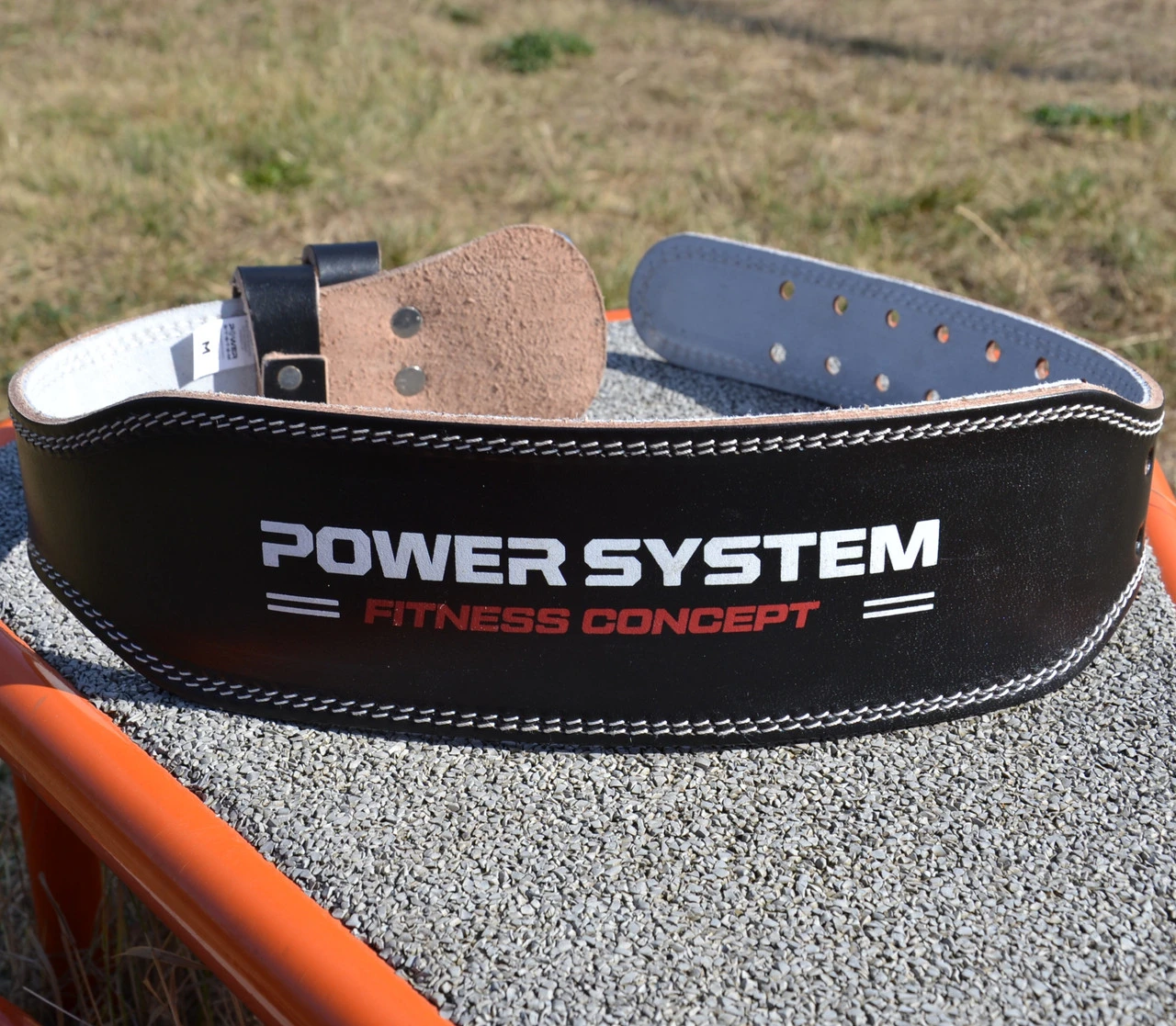 Пояс для важкої атлетики Power System PS-3100 Power шкіряний Black S — фото 9
