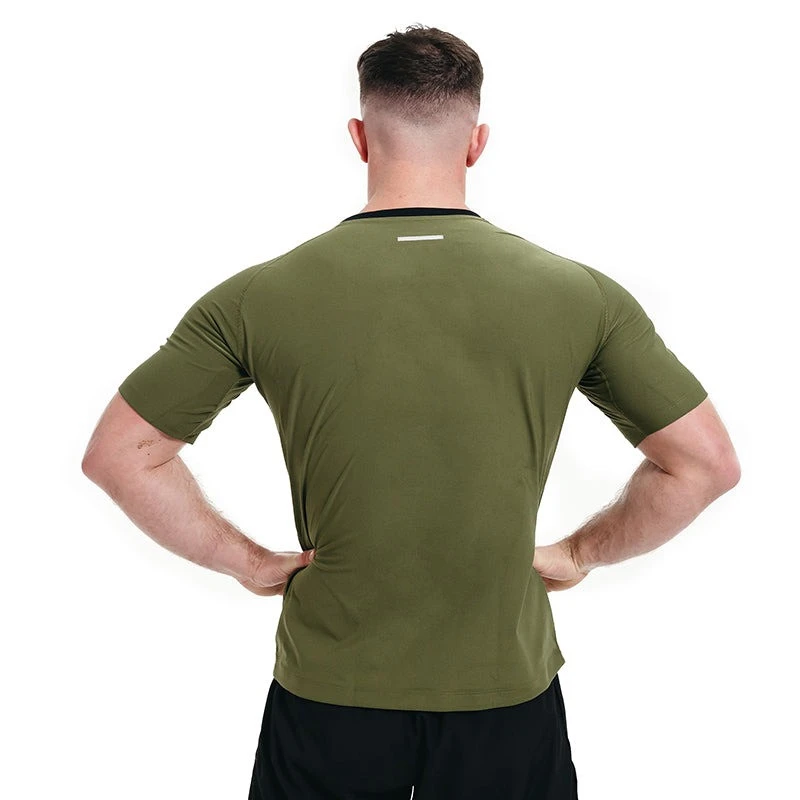 Чоловіча футболка RDX M1 з ефектом сауни Army Green M — фото 4