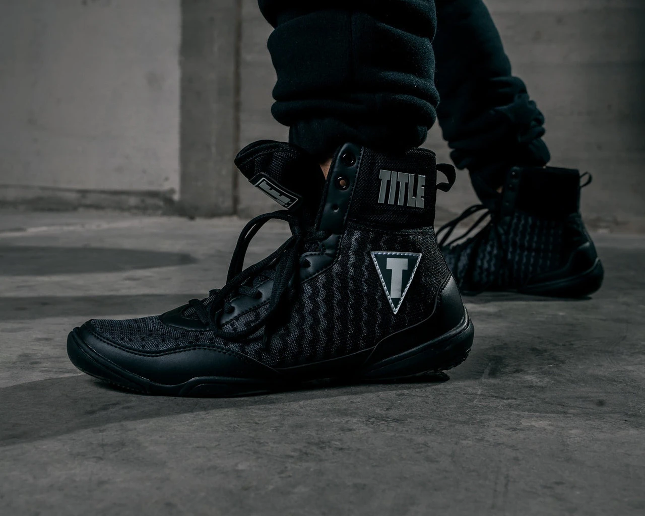 Боксерки (боксерське взуття) TITLE Boxing Predator II Shoes 2.0 Black/Grey 38.5р. — фото 7