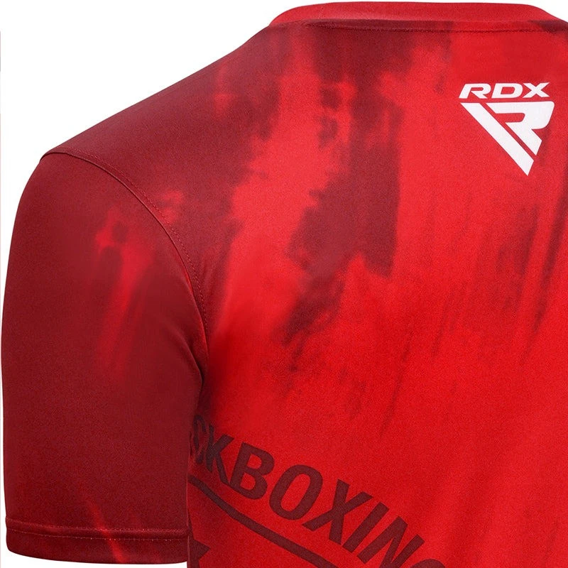 Спортивна футболка RDX WAKO T1 з короткими рукавами Red S — фото 5
