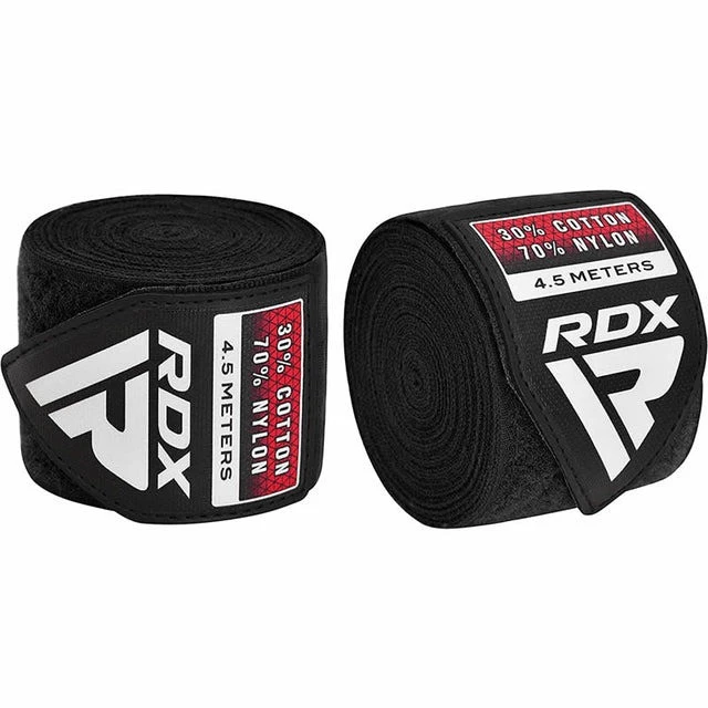 Бинти для боксу RDX WX Professional Boxing Hand Wraps Black (4.5м.) — фото 6