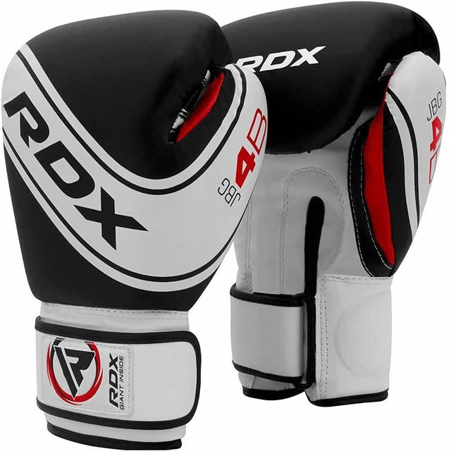 Боксерські рукавиці RDX 4B Robo Kids White/Black 6 унцій (капа в комплекті) — фото 2