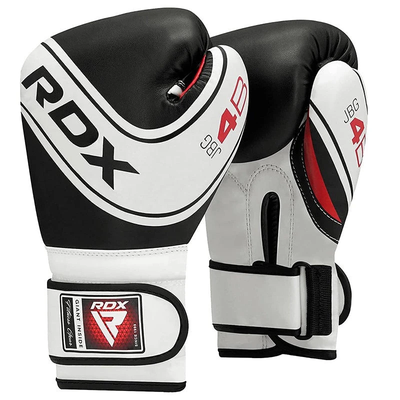 Боксерські рукавиці RDX 4B Robo Kids White/Black 6 унцій (капа в комплекті) — фото 3