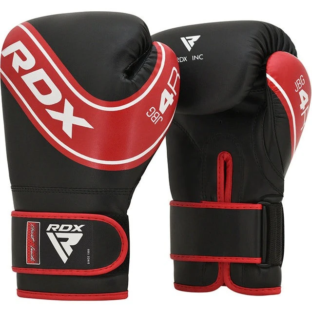 Боксерські рукавиці RDX 4B Robo Kids Red/Black 6 унцій (капа в комплекті) — фото 2