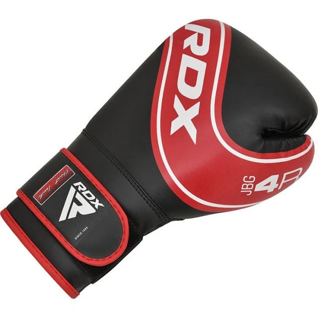 Боксерські рукавиці RDX 4B Robo Kids Red/Black 6 унцій (капа в комплекті) — фото 3