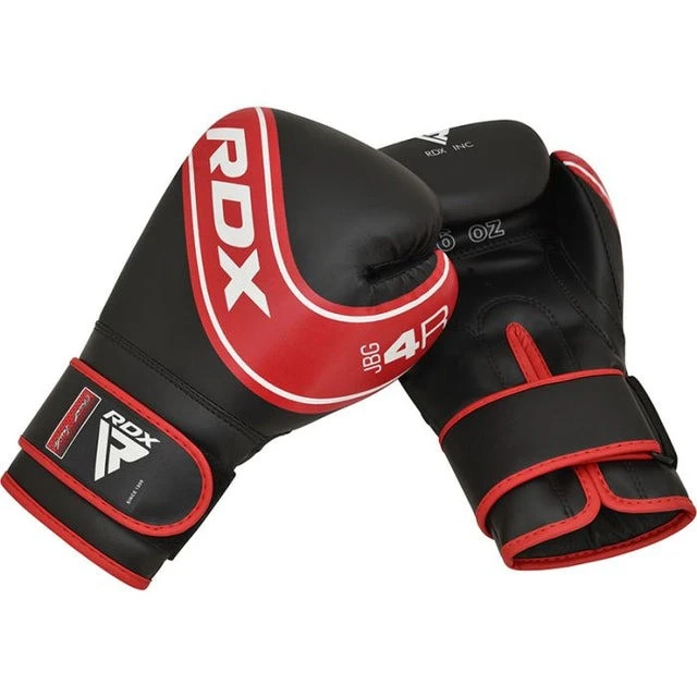 Боксерські рукавиці RDX 4B Robo Kids Red/Black 6 унцій (капа в комплекті) — фото 4