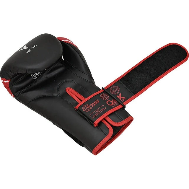 Боксерські рукавиці RDX 4B Robo Kids Red/Black 6 унцій (капа в комплекті) — фото 5