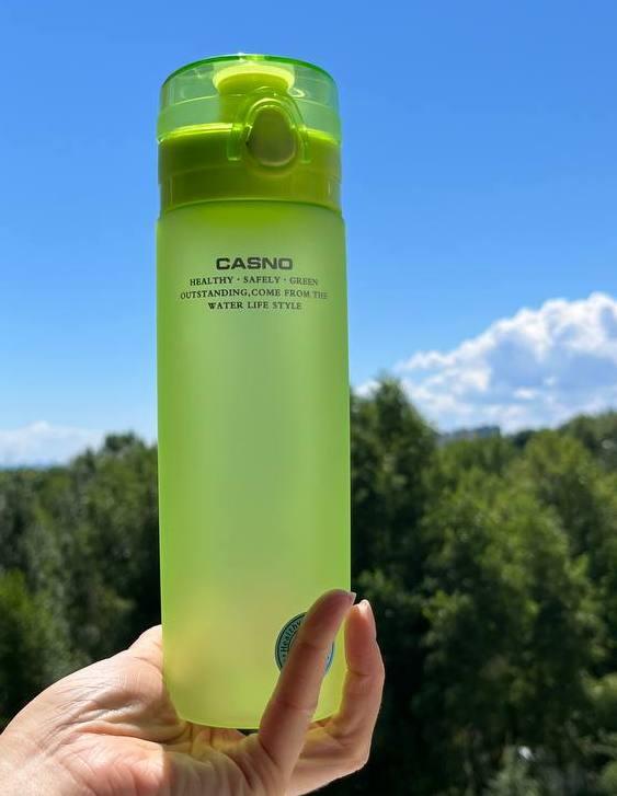 Пляшка для води CASNO 650 мл KXN-1157 Зелена — фото 7