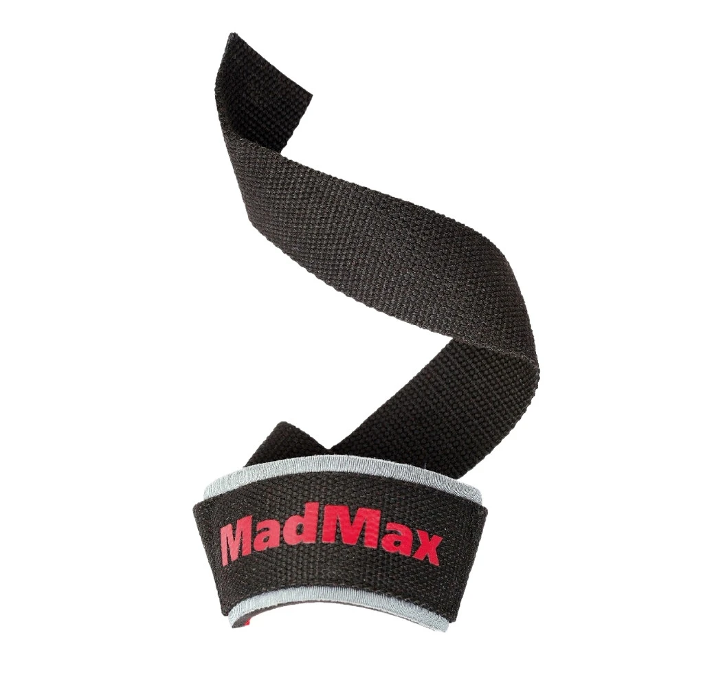 Лямки для тяги MadMax MFA-267 PWR Straps Black/Grey/Red — фото 3