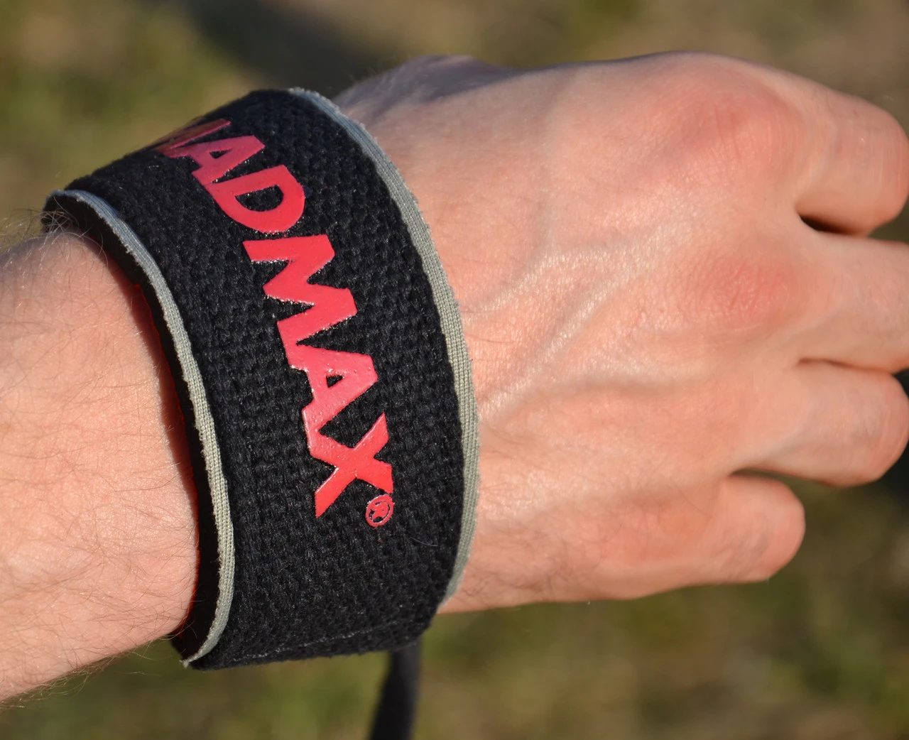 Лямки для тяги MadMax MFA-267 PWR Straps Black/Grey/Red — фото 6