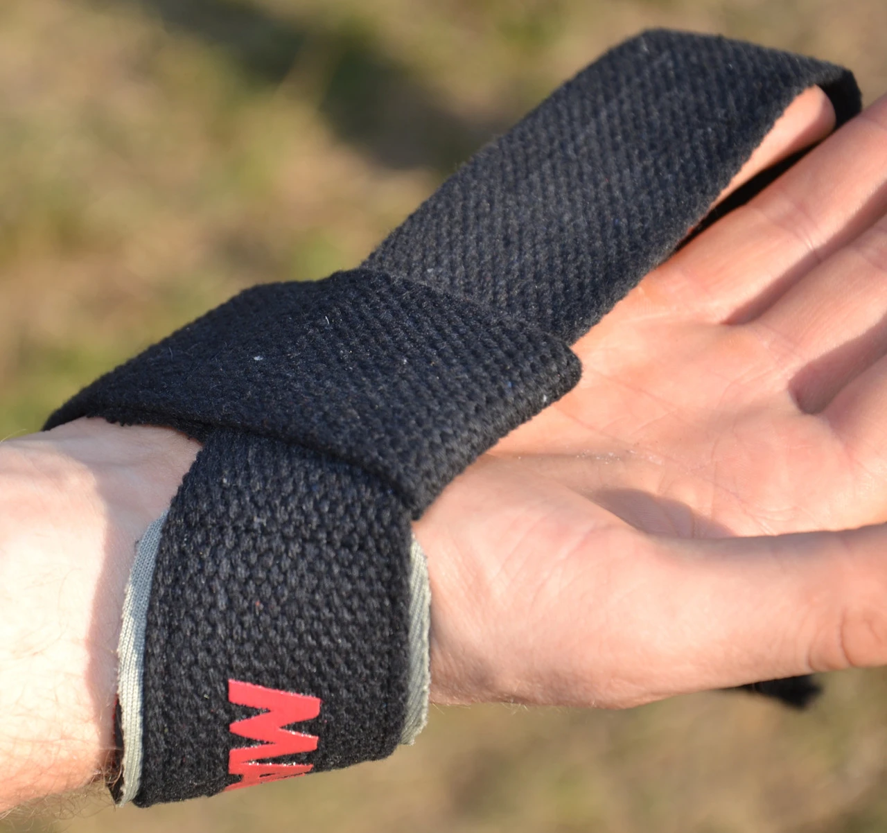 Лямки для тяги MadMax MFA-267 PWR Straps Black/Grey/Red — фото 7