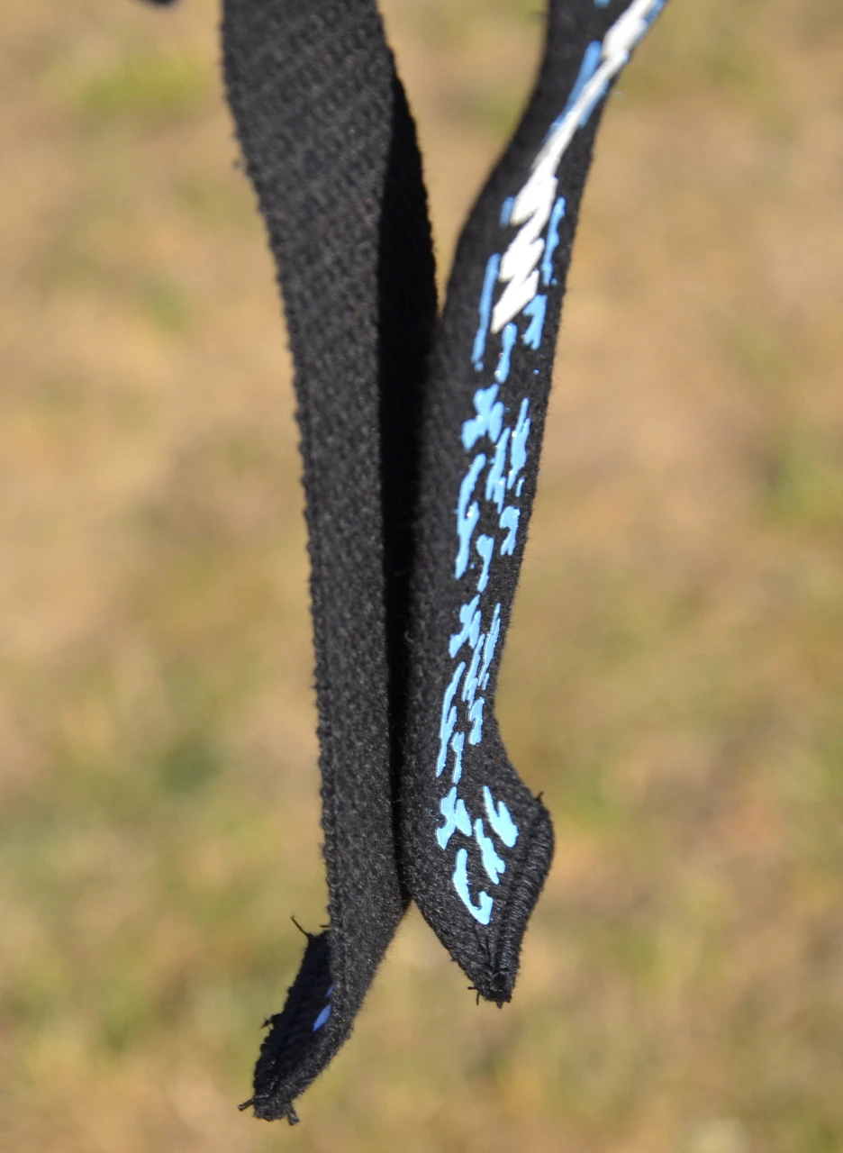 Лямки для тяги MadMax Camo Power Wrist Straps Camo/Light Blue — фото 9