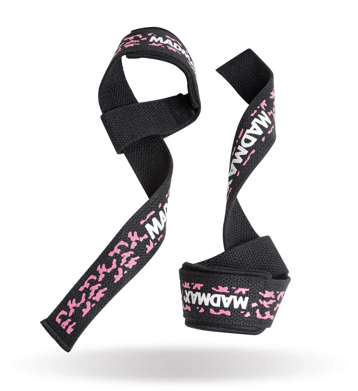 Лямки для тяги MadMax Camo Power Wrist Straps Camo/Pink — фото 3
