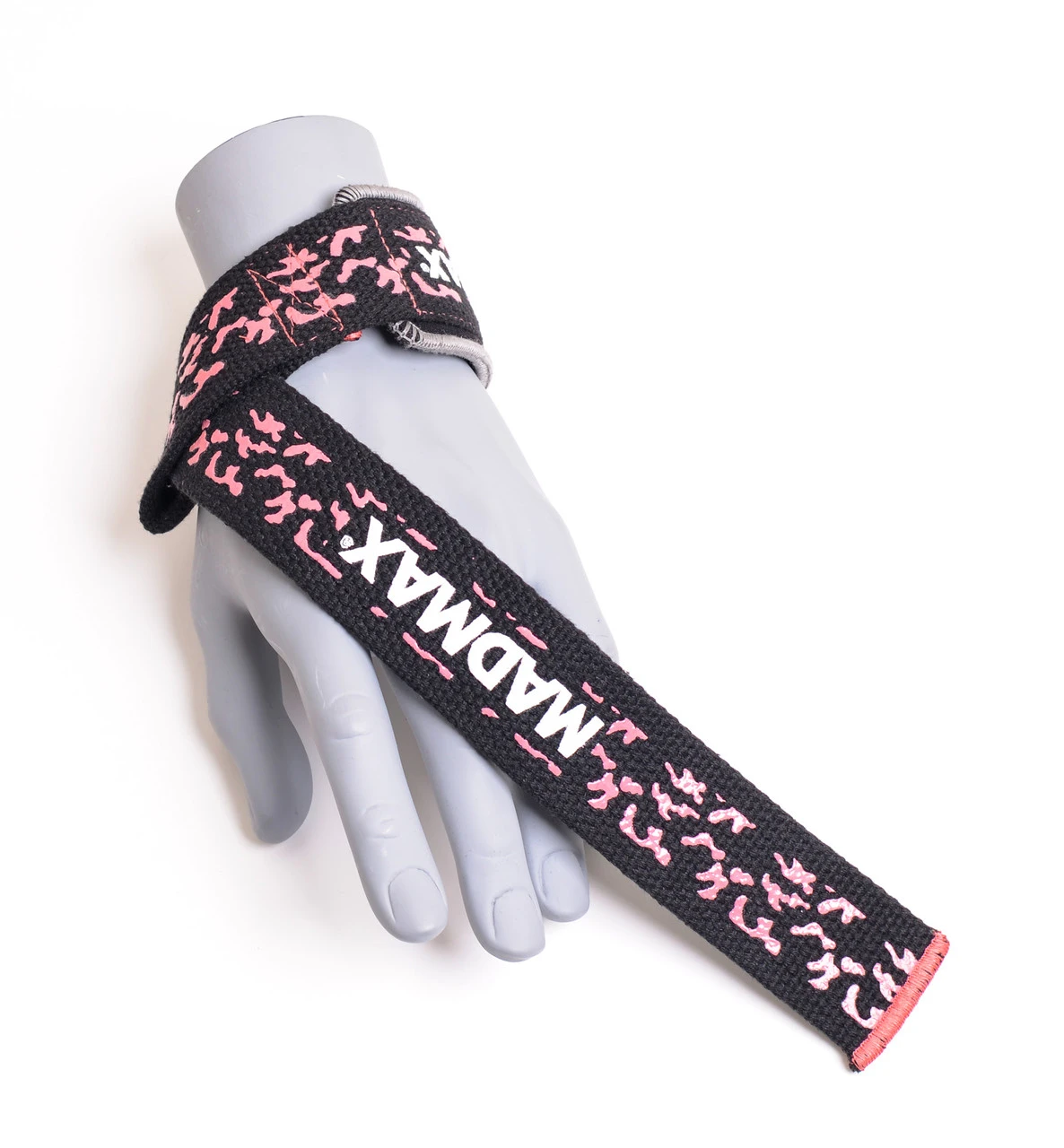 Лямки для тяги MadMax Camo Power Wrist Straps Camo/Pink — фото 4
