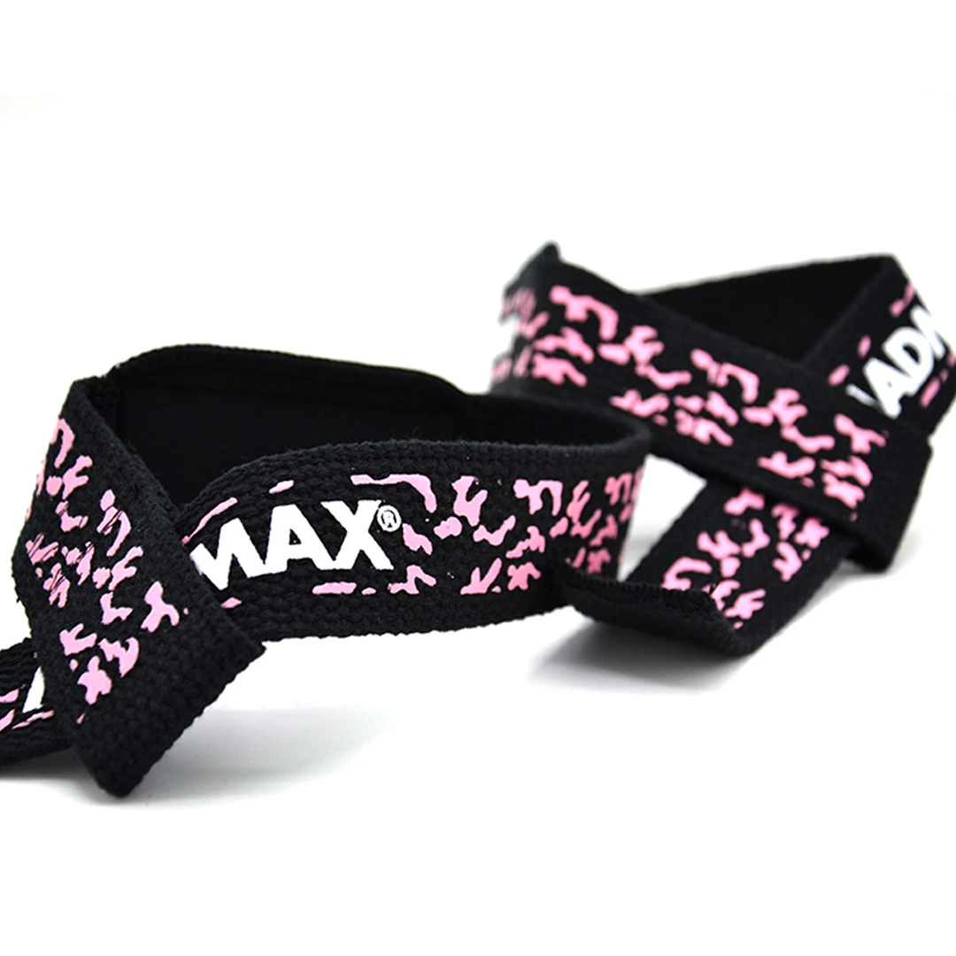 Лямки для тяги MadMax Camo Power Wrist Straps Camo/Pink — фото 5