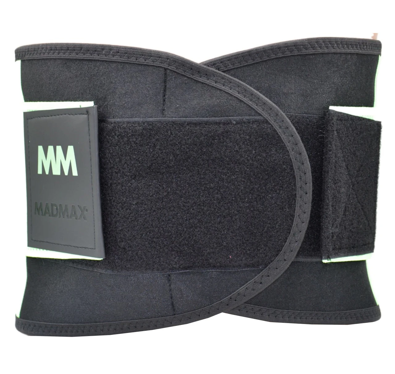 Пояс компресійний MadMax MFA-277 Slimming belt Black/neon green S — фото 11