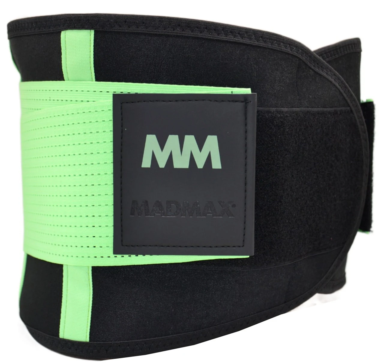 Пояс компресійний MadMax MFA-277 Slimming belt Black/neon green S — фото 7