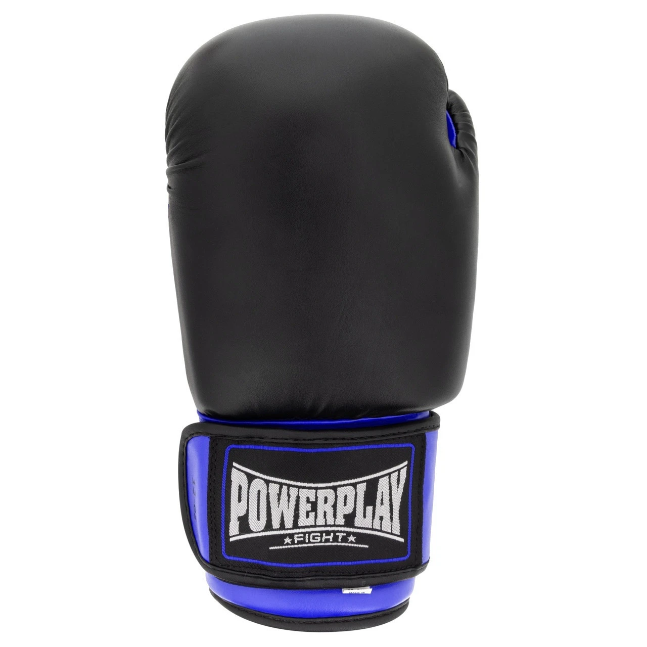 Боксерські рукавиці PowerPlay 3004 Classic Чорно-Сині 12 унцій — фото 2
