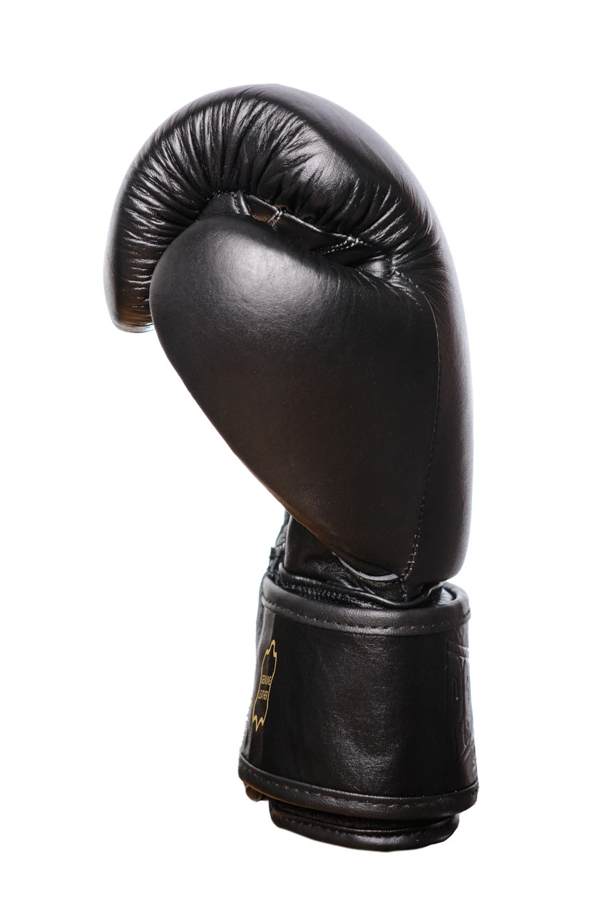 Боксерські рукавиці PowerPlay 3014 Indiana Чорні (натуральна шкіра) 10 унцій — фото 4