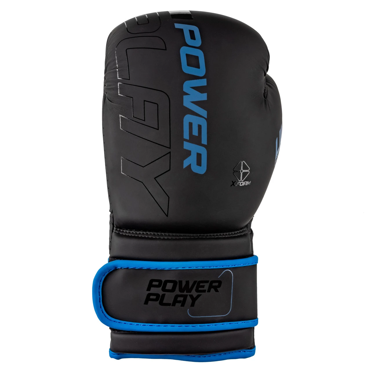 Боксерські рукавиці PowerPlay 3024 Ultra Mat Чорно-Темно сині 10 унцій — фото 6