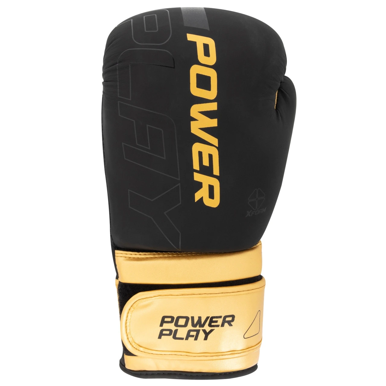 Боксерські рукавиці PowerPlay 3024 Ultra Mat Чорно-Золоті 14 унцій — фото 4