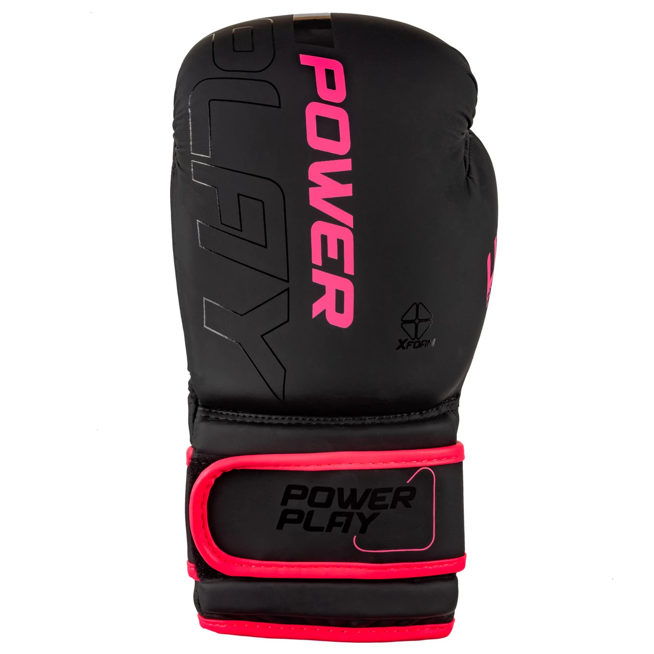 Боксерські рукавиці PowerPlay 3024 Ultra Mat Чорно-Рожеві 8 унцій — фото 6