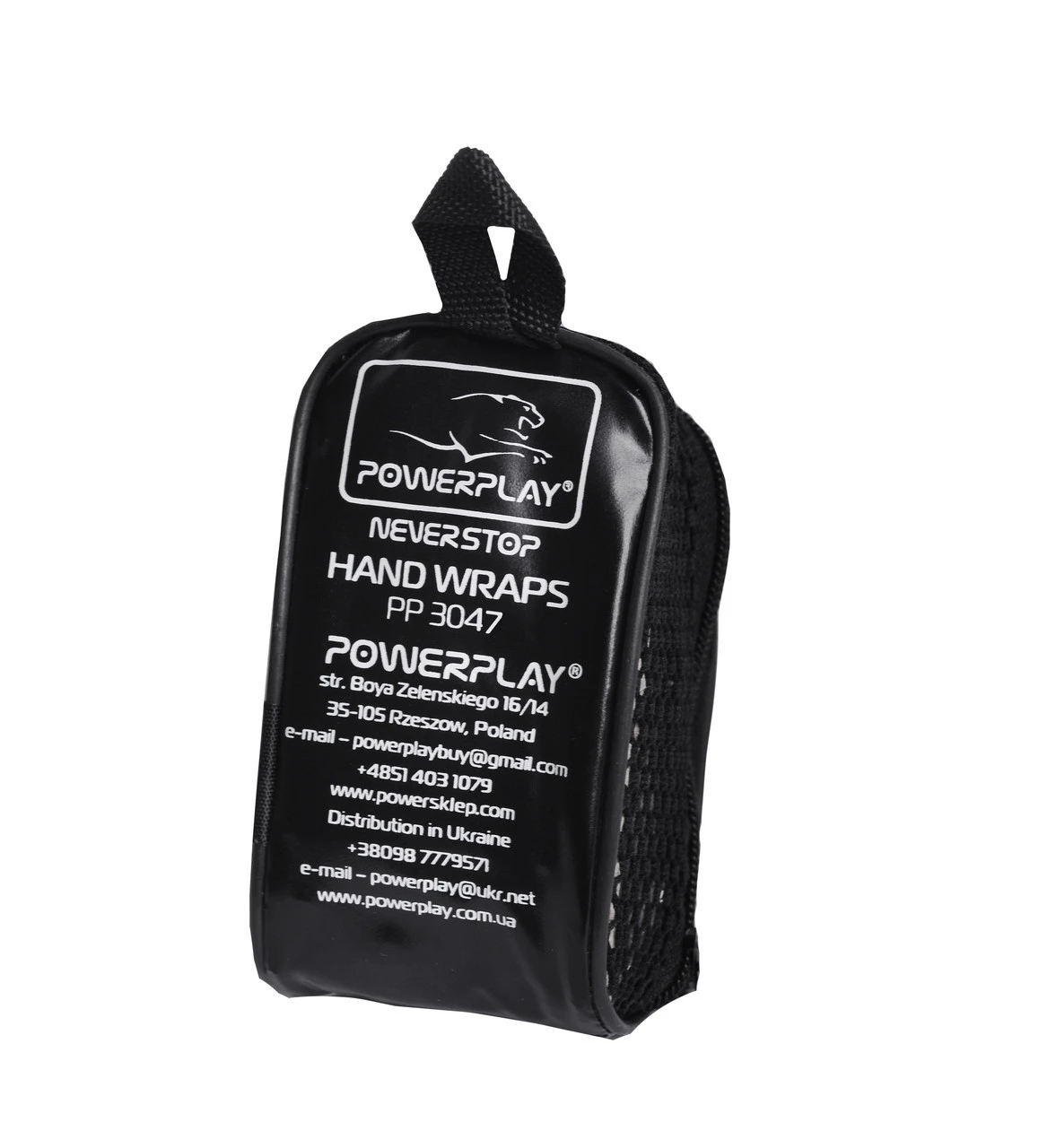 Бинти для боксу PowerPlay 3047 Сині Lycra (спандекс) (4м) — фото 9
