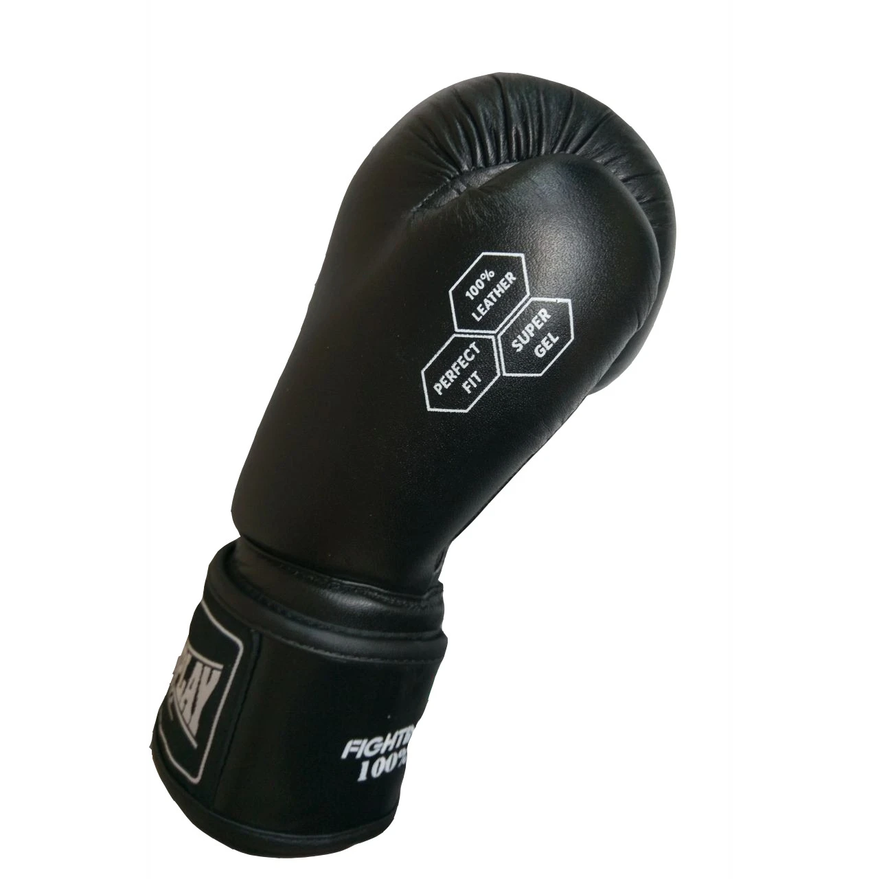 Боксерські рукавиці PowerPlay 3088 Impulse Чорні (натуральна шкіра) 10 унцій — фото 3
