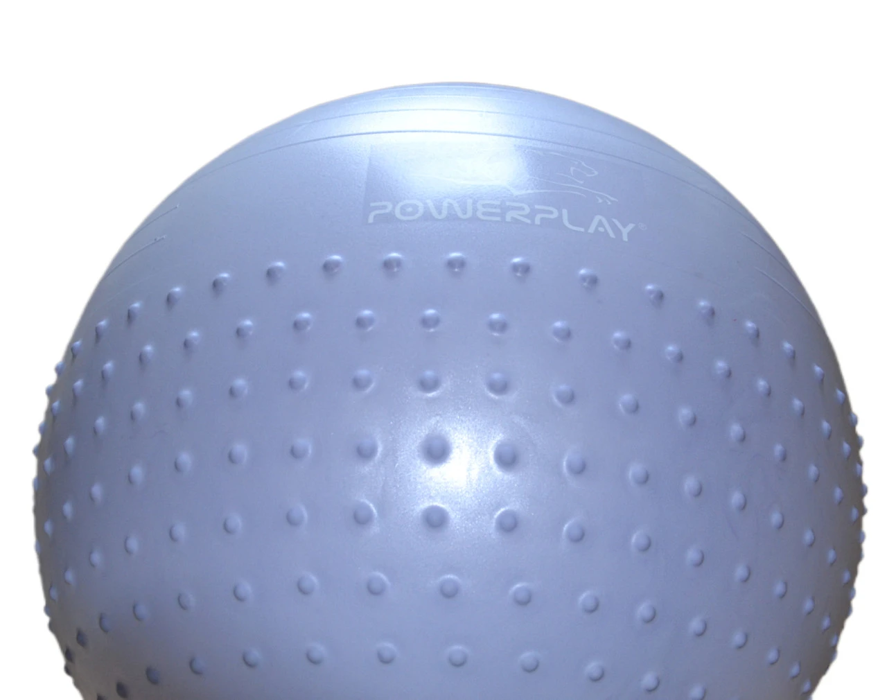 М'яч для фітнесу (фітбол) напівмасажний PowerPlay 4003 Ø75 cm Gymball Sky Blue + помпа — фото 11