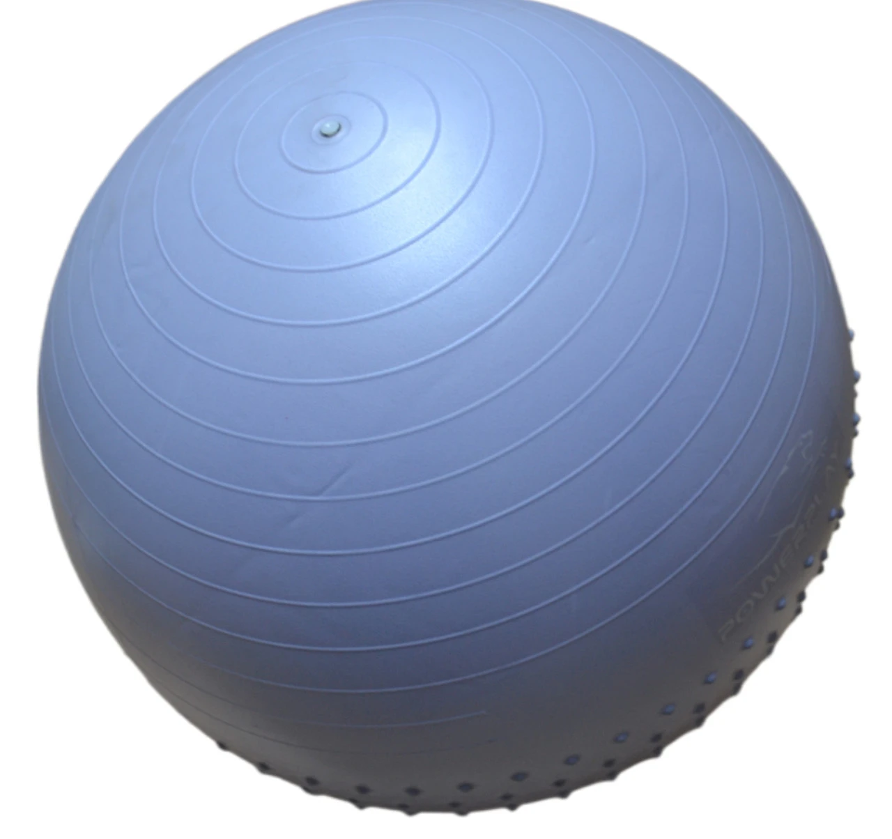 М'яч для фітнесу (фітбол) напівмасажний PowerPlay 4003 Ø75 cm Gymball Sky Blue + помпа — фото 8